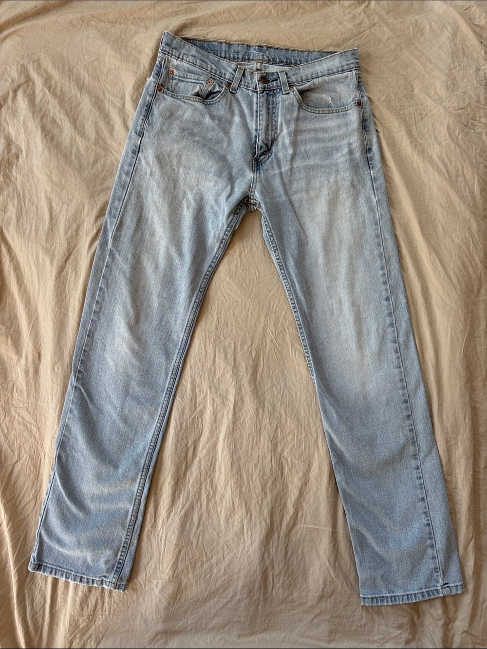 Levi’s Mens 31x34 Light Blue Straight-Leg Jeans